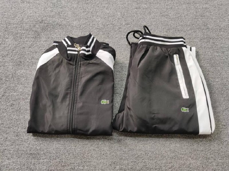  Lacoste 8221# White/Green Tracksuit Set Sportswear [5 styles] -3