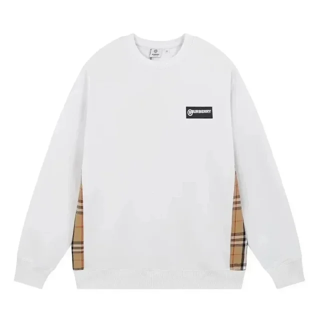 BURBERRY Paneled plaid top Hoo