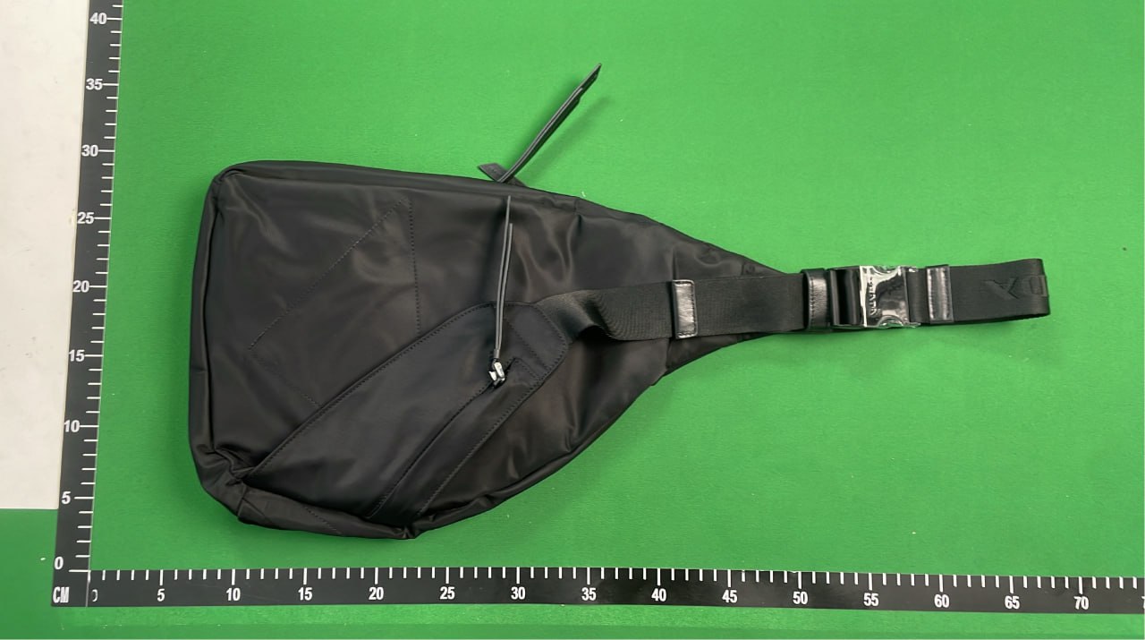  Prada Re-Nylon and Leather Sling Bag - Black -3