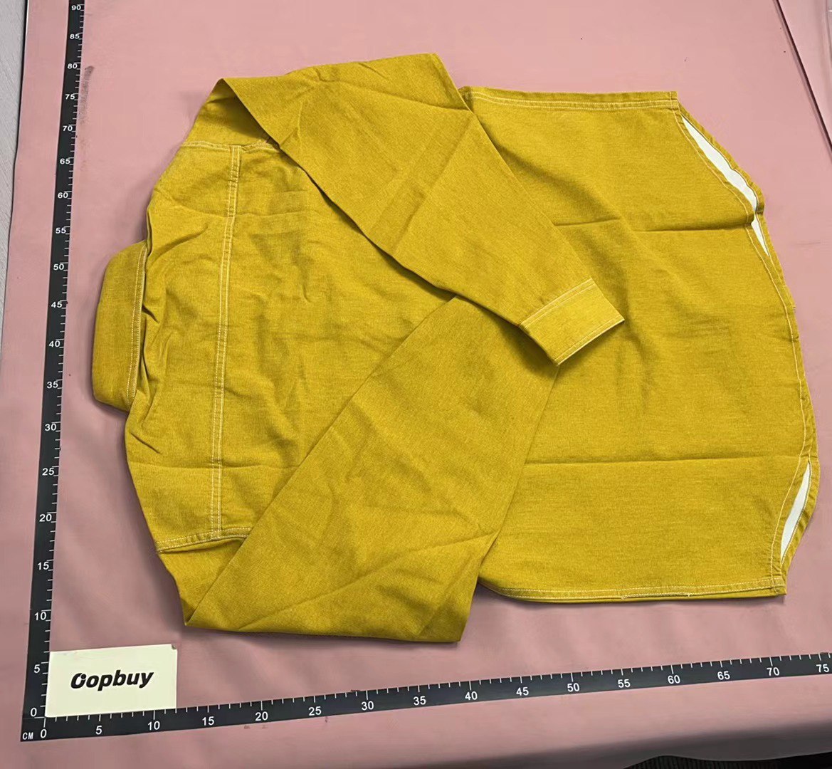   GoldenWear Men's Long Sleeve Button Down Shirt - Mustard Yellow [2 styles] -3