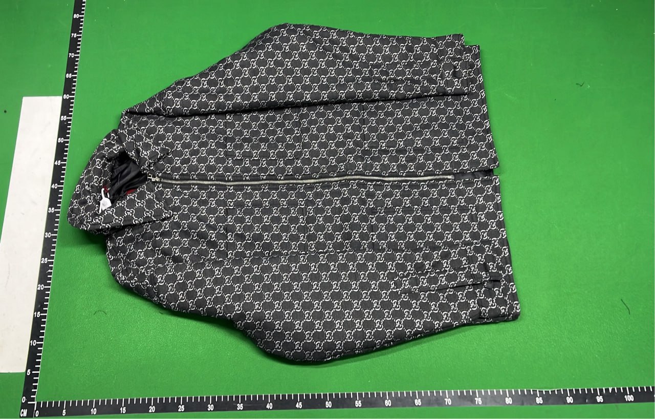 Tommy Hilfiger Gray Quilted Down Jacket with Red Logo Patch -3