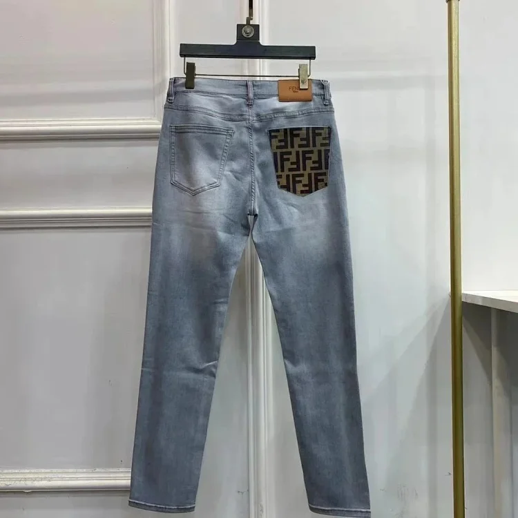  Fendi FF Logo Denim Jeans [5 styles] -3