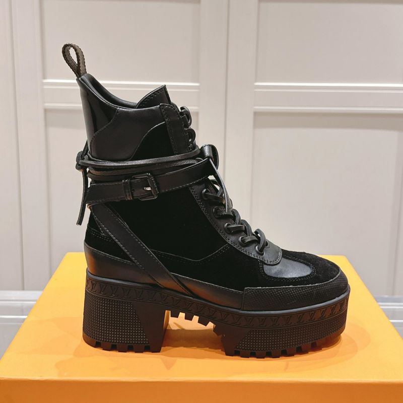   Classic High Heel Martin Boots -4