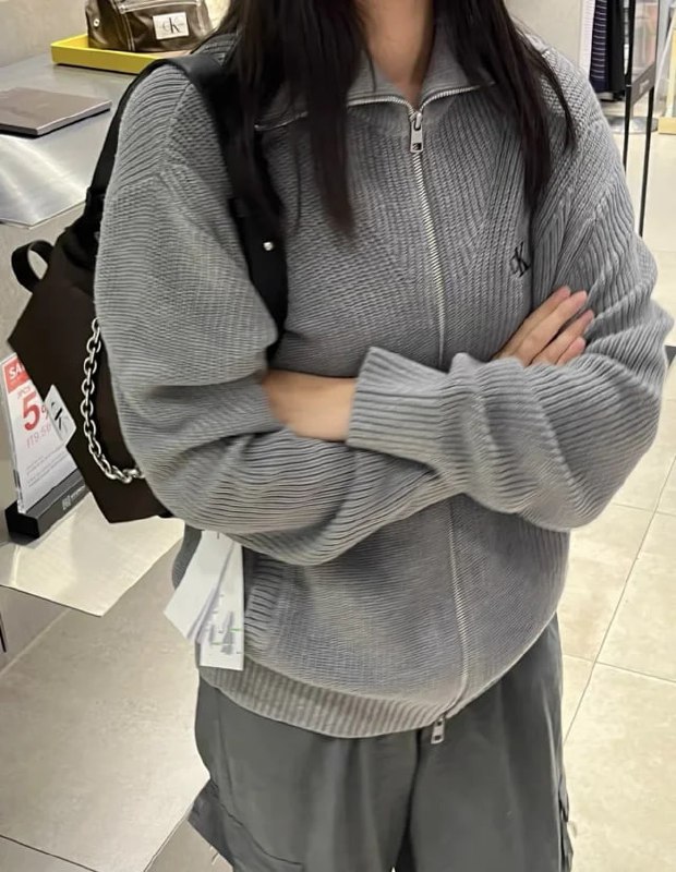  Calvin Klein Ribbed Zip-Up Jacket [2 styles] -4