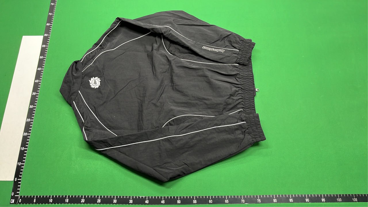 Black Track Jacket with Reflective Stripes -2