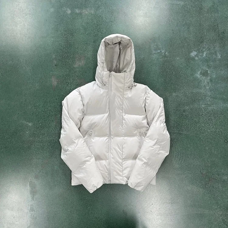  Moncler White Down Jacket wit