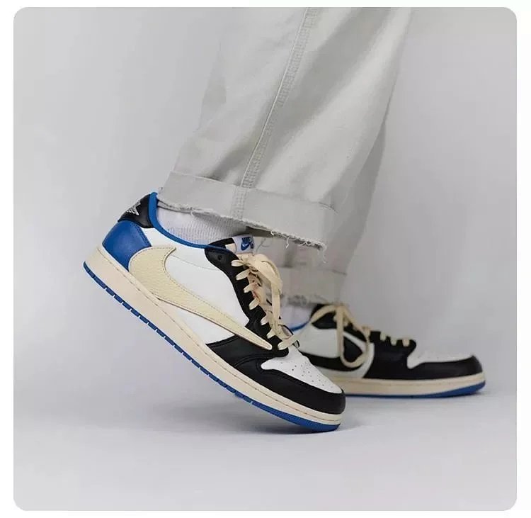 Travis Scott x Air Jordan 1 JEANS Shoes -2