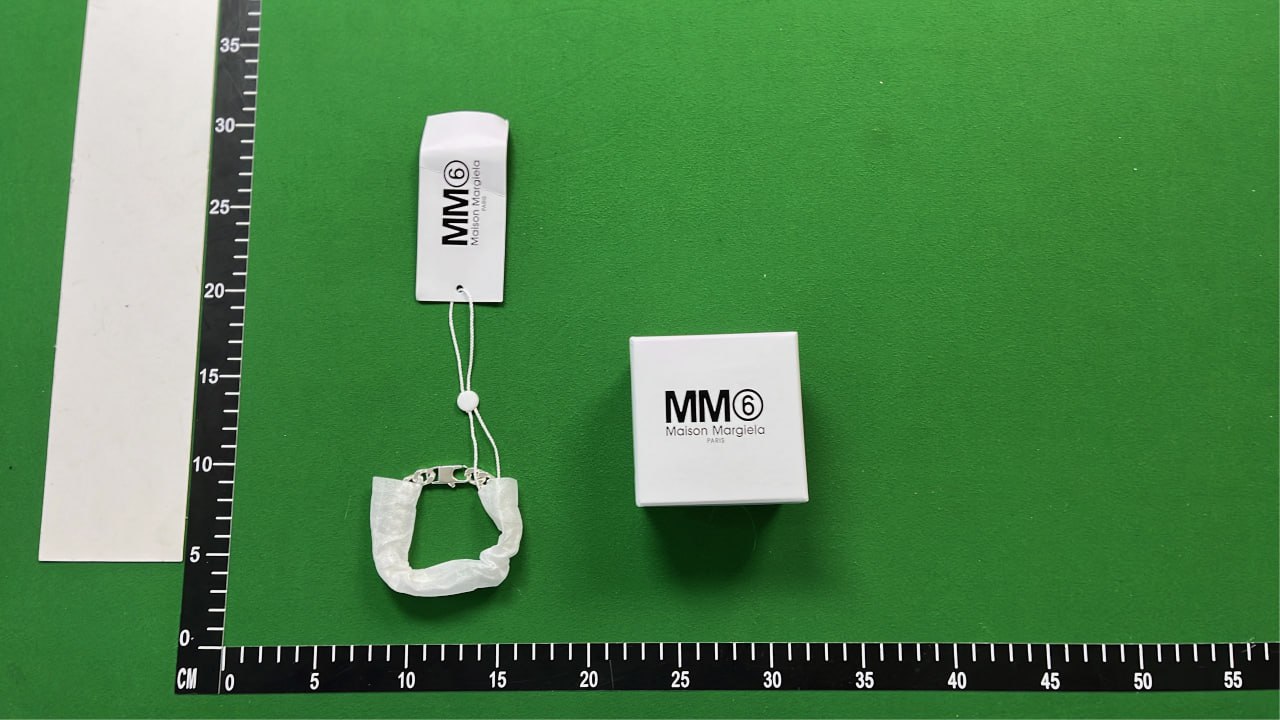 MM6 Silver Chain Necklace with Gift Box and Tag [2 styles] -4