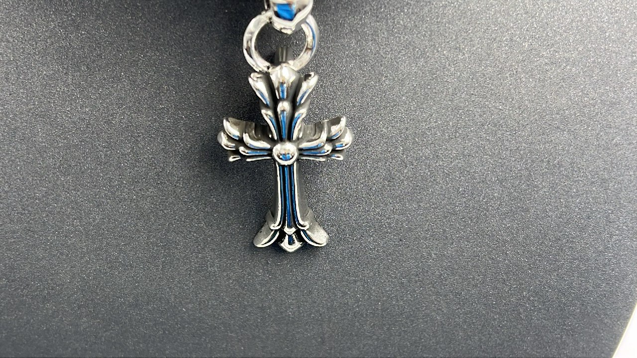   Chrome Hearts Dagger Pendant Necklace Silver Chain Jewelry [19 styles] -3