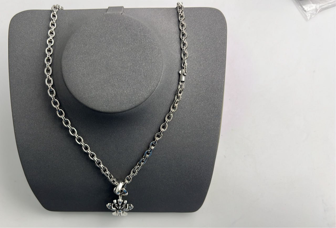   Chrome Hearts Dagger Pendant Necklace Silver Chain Jewelry [19 styles] -2