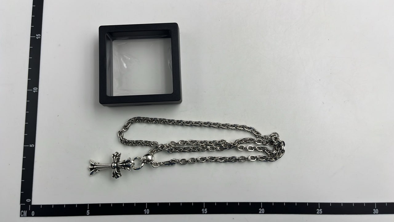   Chrome Hearts Dagger Pendant Necklace Silver Chain Jewelry [19 styles] -4