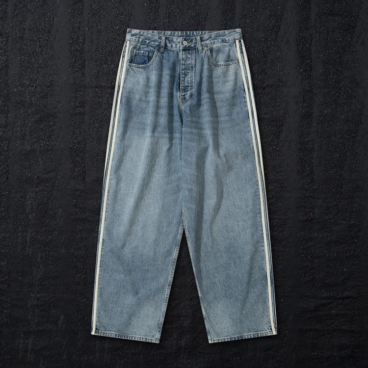  BlueWave Side Stripe Denim Pants [2 styles]