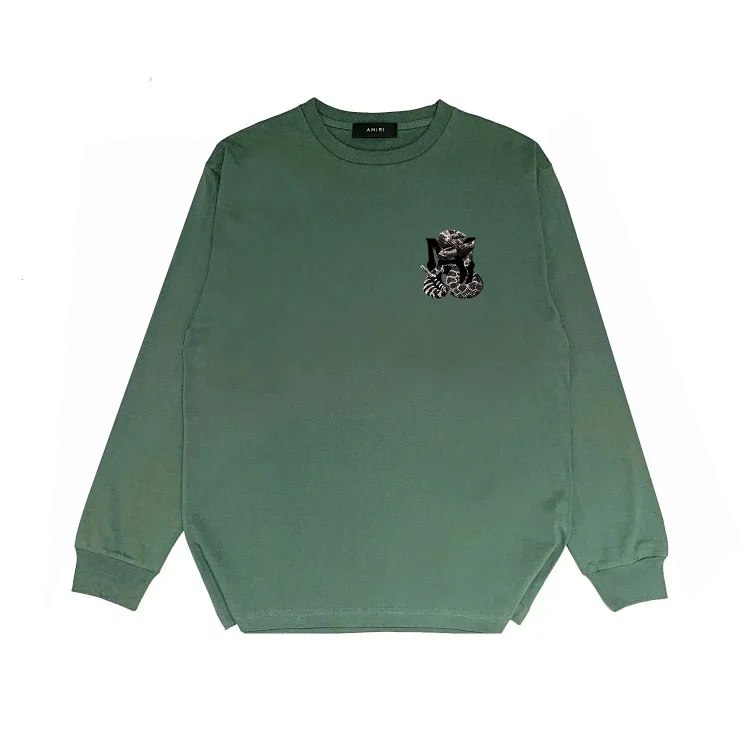 AMIRI Classic Inverted Hooligan Rabbit Hundred Pagodas Print Sweatshirt Jacket（15 styles) -3