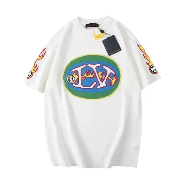 Louis Vuitton LV fashionable versatile printed casual men's T-shirt -5